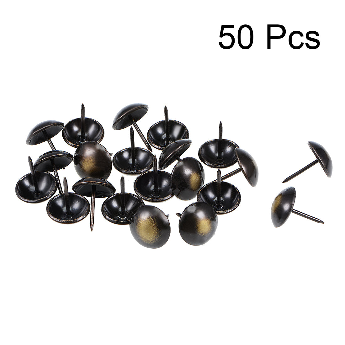 uxcell Uxcell Upholstery Nails Tacks Antique Round Thumb Push Pins 50Pcs