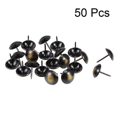 Harfington Uxcell Upholstery Nails Tacks Antique Round Thumb Push Pins 50Pcs