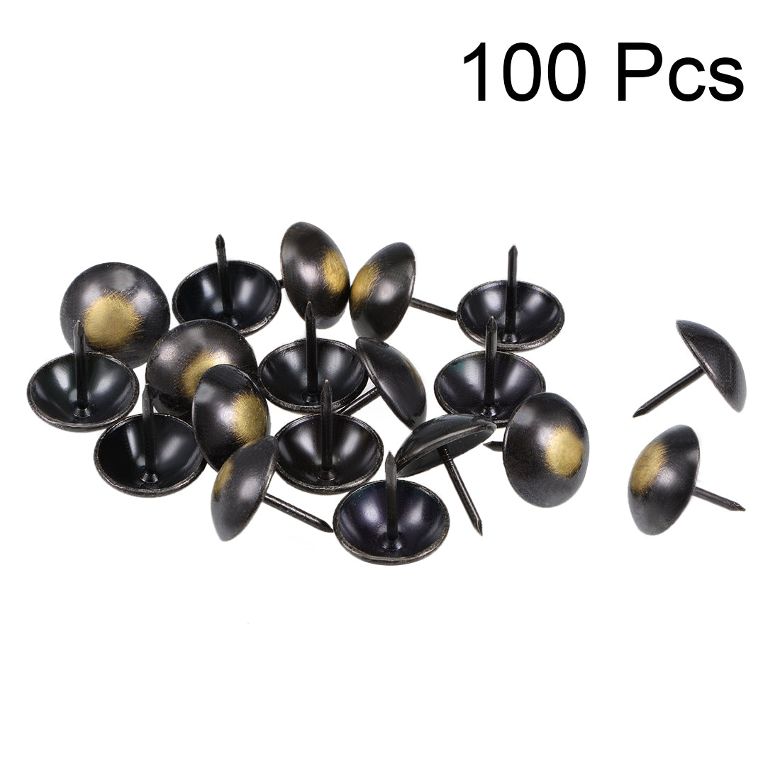 uxcell Uxcell Upholstery Nails Tacks Antique Round Thumb Push Pins 100Pcs