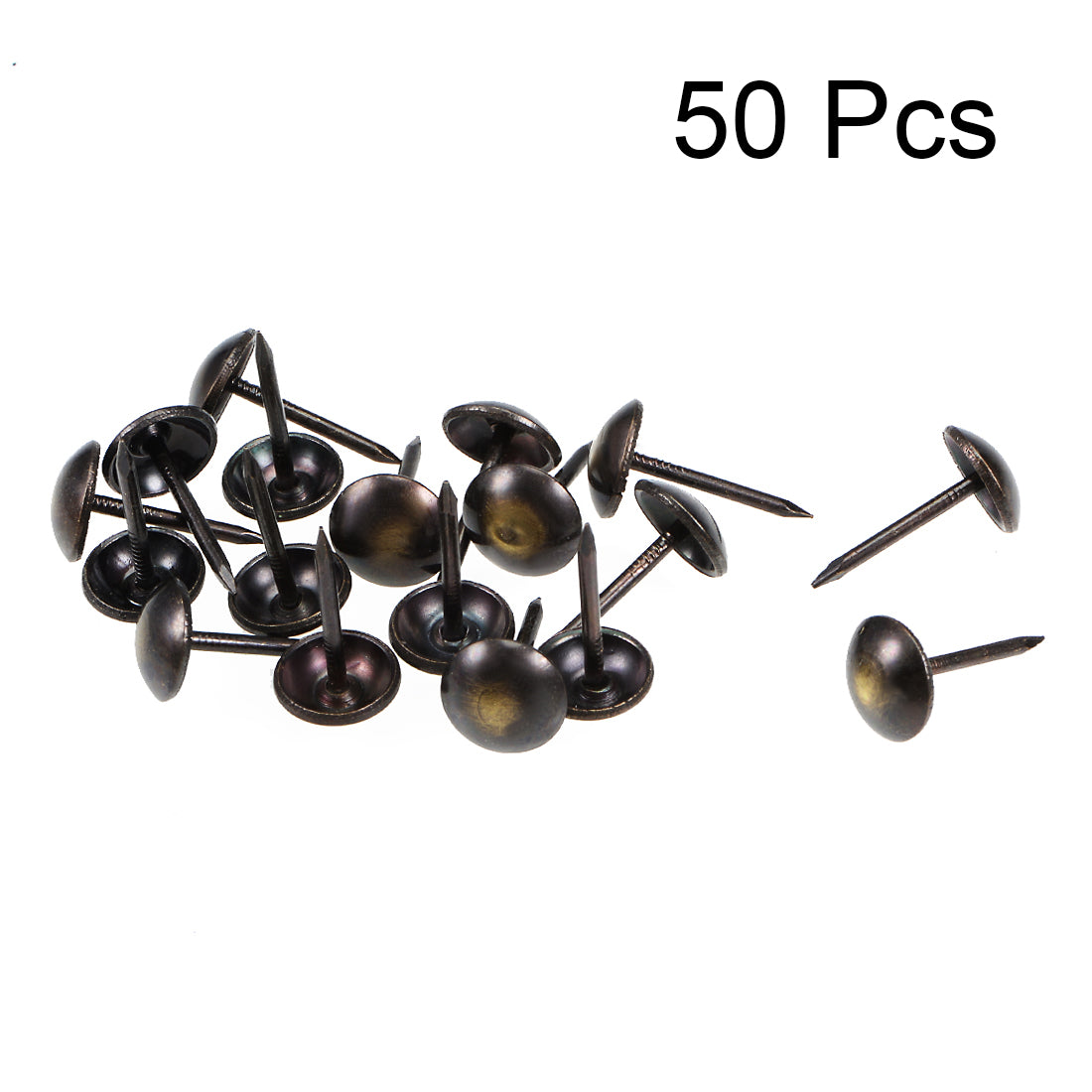 uxcell Uxcell Upholstery Nails Tacks Antique Round Thumb Push Pins 50Pcs