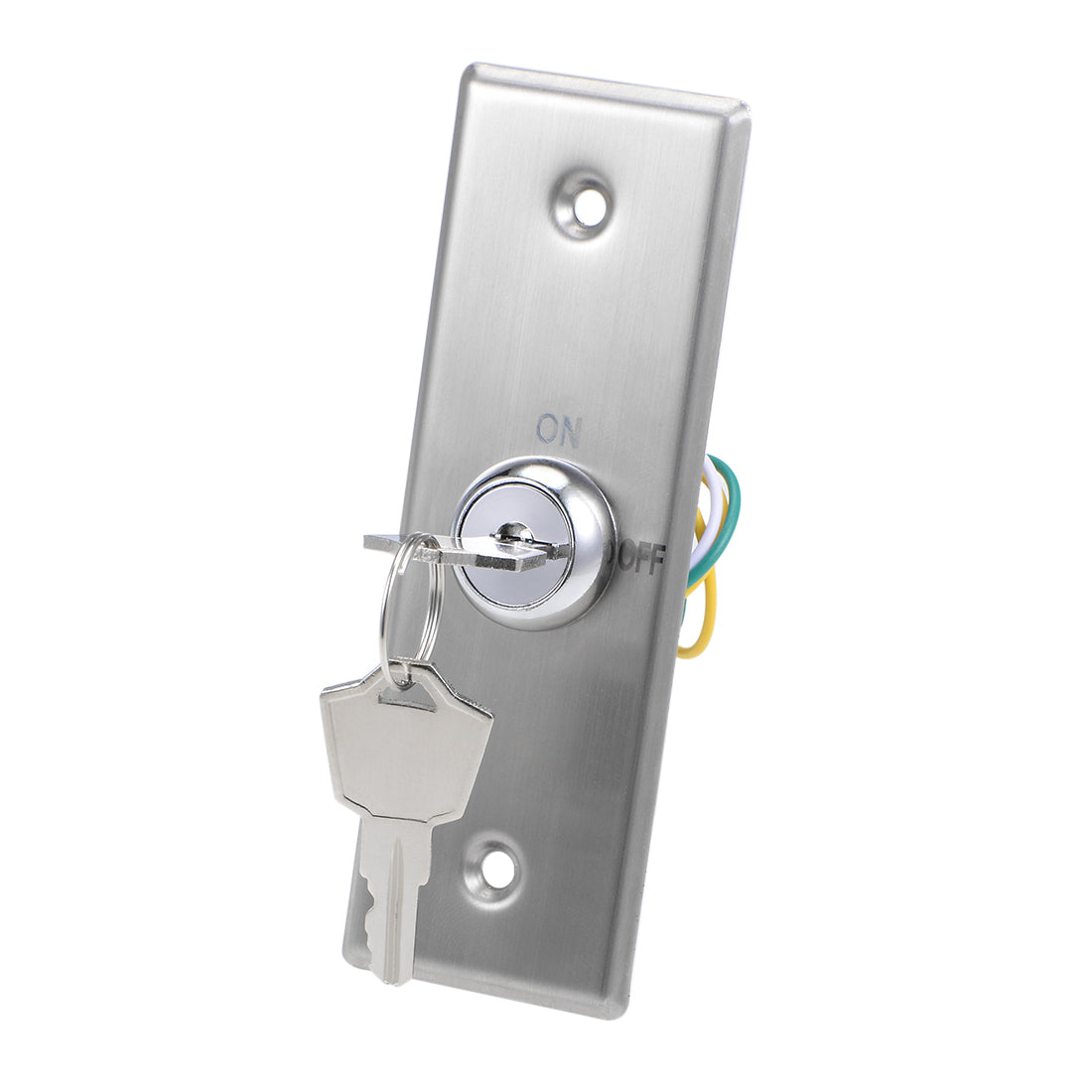 uxcell Uxcell Key Switch Lock On/Off Exit Door Lock Emergency Door Release DPST with 2 Keys