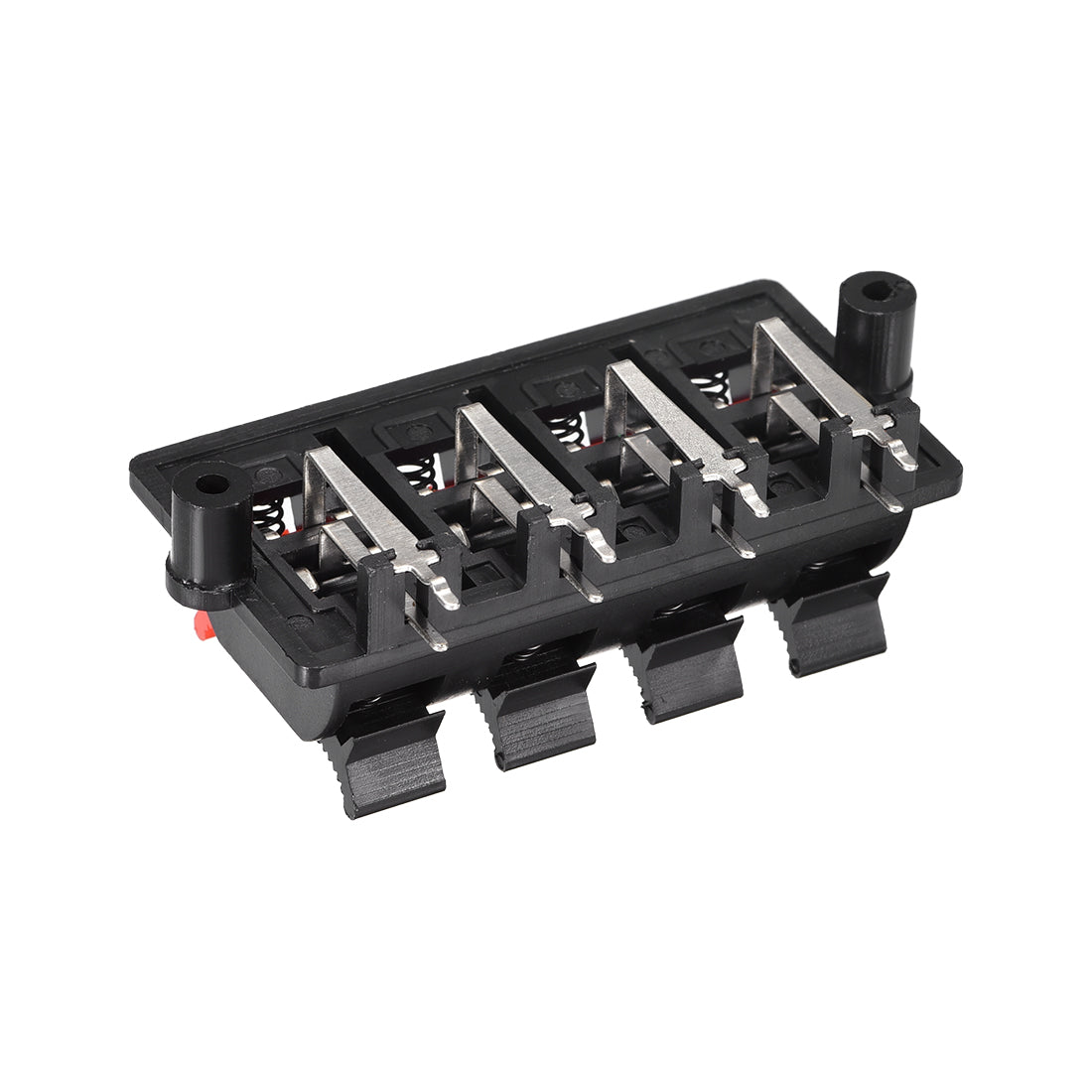 uxcell Uxcell 2 Row 8 Way Spring Speaker Terminal Clip Push Release Connector Audio Cable Terminals Strip Block WP8-03B 2Pcs