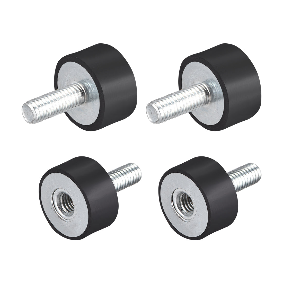 uxcell Uxcell Thread Male Female Rubber Mounts,Vibration Isolators 4pcs