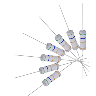 uxcell Uxcell 40pcs 3W 3 Watt Metal Oxide Film Resistor Lead 5.6 Ohm ±5% Tolerance