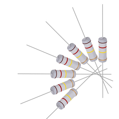 uxcell Uxcell 20pcs 3W 3 Watt Metal Oxide Film Resistor Lead 120K Ohm ±5% Tolerance