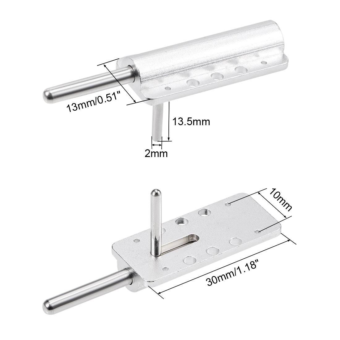 uxcell Uxcell 2Stk. Baldachin Luke Verschluss Verriegeln für RC Flugzeug Cockpit Deckel Befestigung 30x13x6mm