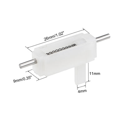 Harfington Uxcell Canopy Hatch Lock Latches for RC Airplane Cockpit Cover Fixing, 26x9x8.5mm White 2pcs