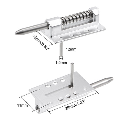 Harfington Uxcell Baldachin Luke Verschluss für RC Flugzeug Cockpit Deckel Befestigung Aluminum 26x16x8mm