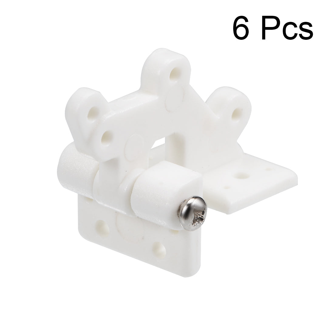 uxcell Uxcell RC Hinges Adjustable Hatch Hinge L30 x W16 mm, for RC Model Airplane Parts White 6pcs