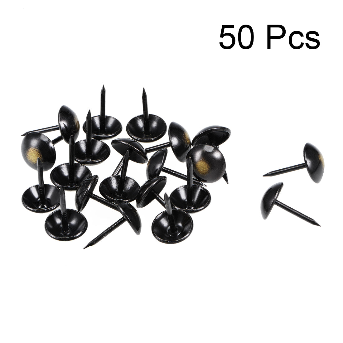 uxcell Uxcell Upholstery Nails Tacks Antique Round Thumb Push Pins 50Pcs