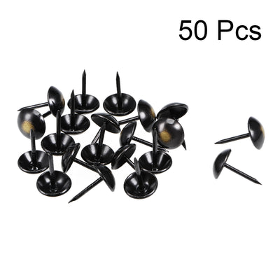 Harfington Uxcell Upholstery Nails Tacks Antique Round Thumb Push Pins 50Pcs