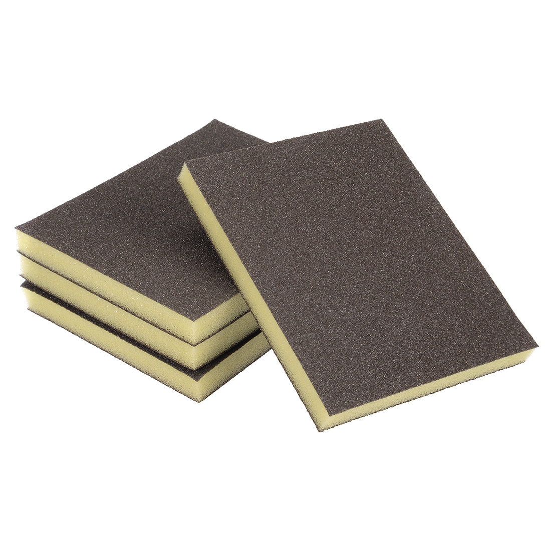 uxcell Uxcell Sanding Sponge, Coarse Grit 80 Grit Sanding Block Pad, 4.72" x 3.86" x 0.47" Size 4pcs