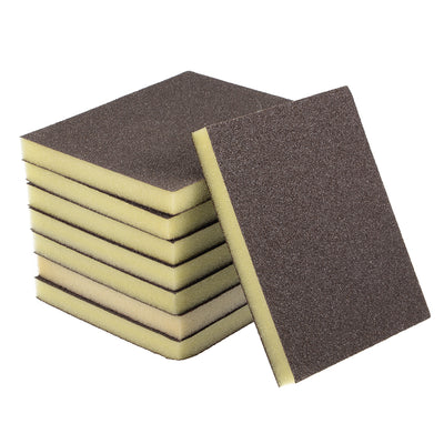 Harfington Uxcell Sanding Sponge, Coarse Grit 80 Grit Sanding Block Pad, 4.72" x 3.86" x 0.47" Size 8pcs