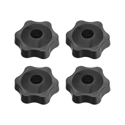 uxcell Uxcell Clamping Handle Grip Handles Screw Knobs Hand Grips M6 Threaded Star-Shape 4pcs