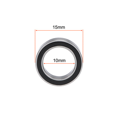 Harfington Uxcell Deep Groove Ball Bearings Thin Section Double Sealed Chrome Steel Z1