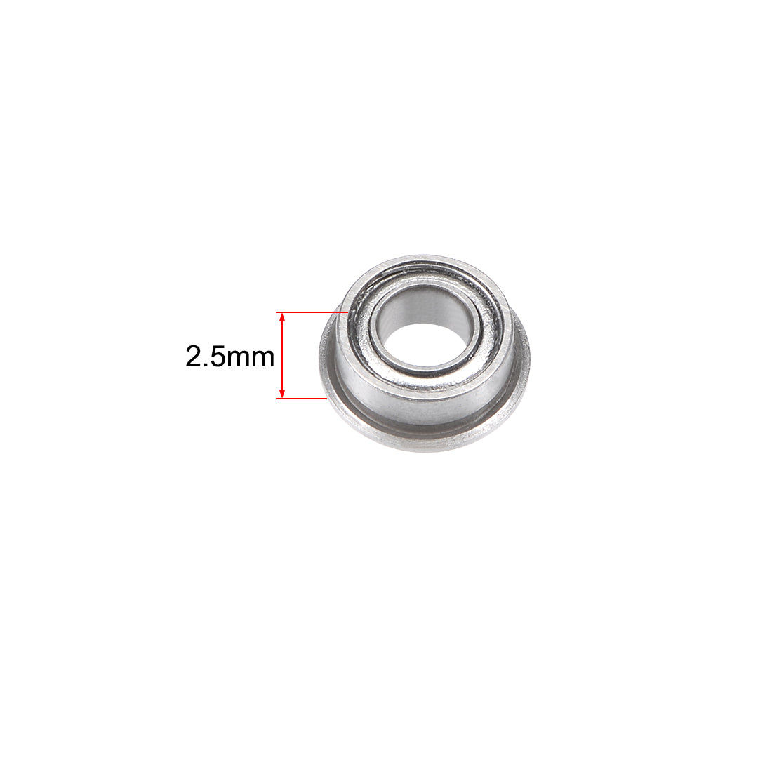 uxcell Uxcell Miniature Flange Deep Groove Ball Bearings Double Shield Chrome Steel