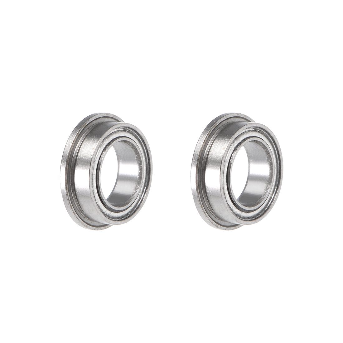 uxcell Uxcell Miniature Flange Deep Groove Ball Bearings Double Shield Chrome Steel