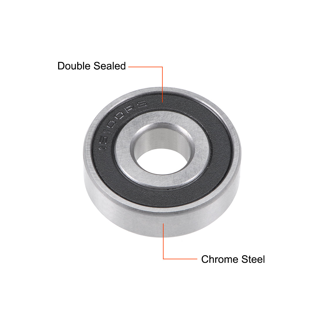 uxcell Uxcell Deep Groove Ball Bearings Metric Double Sealed Chrome Steel Rollers