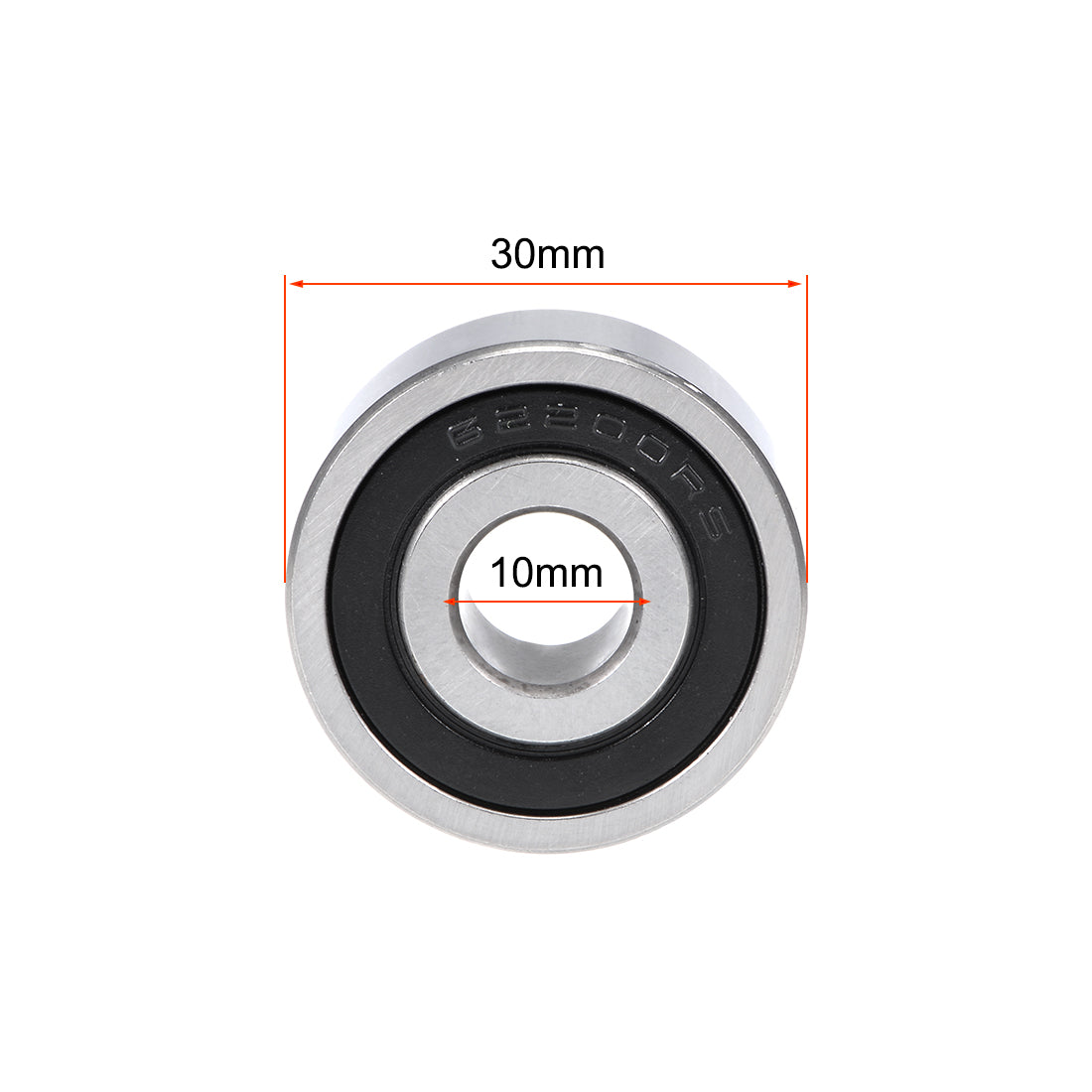 uxcell Uxcell Deep Groove Ball Bearings  Metric Double Sealed Chrome Steel ABEC1 Z2