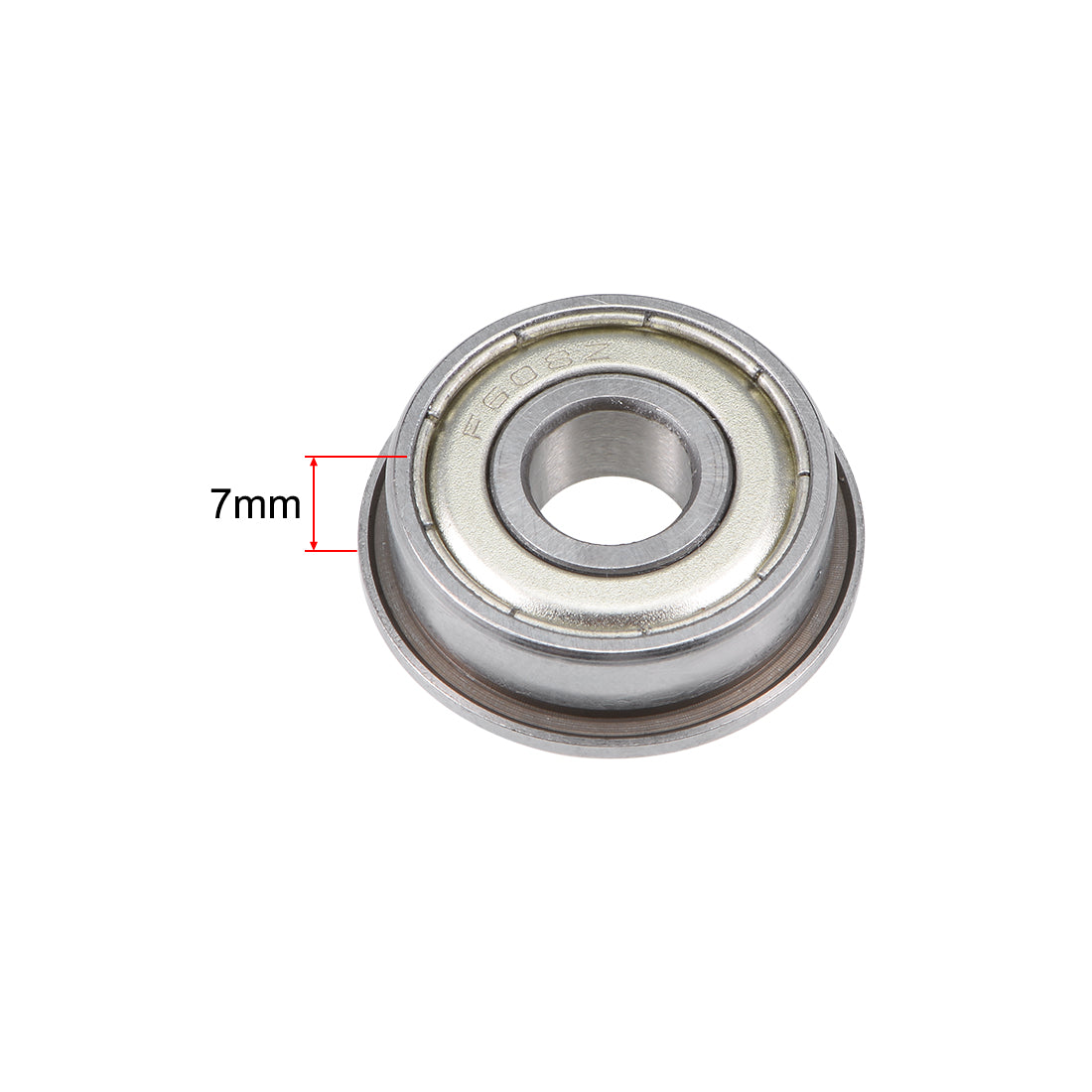 uxcell Uxcell Flange Deep Groove Ball Bearings Double Shield Chrome Steel