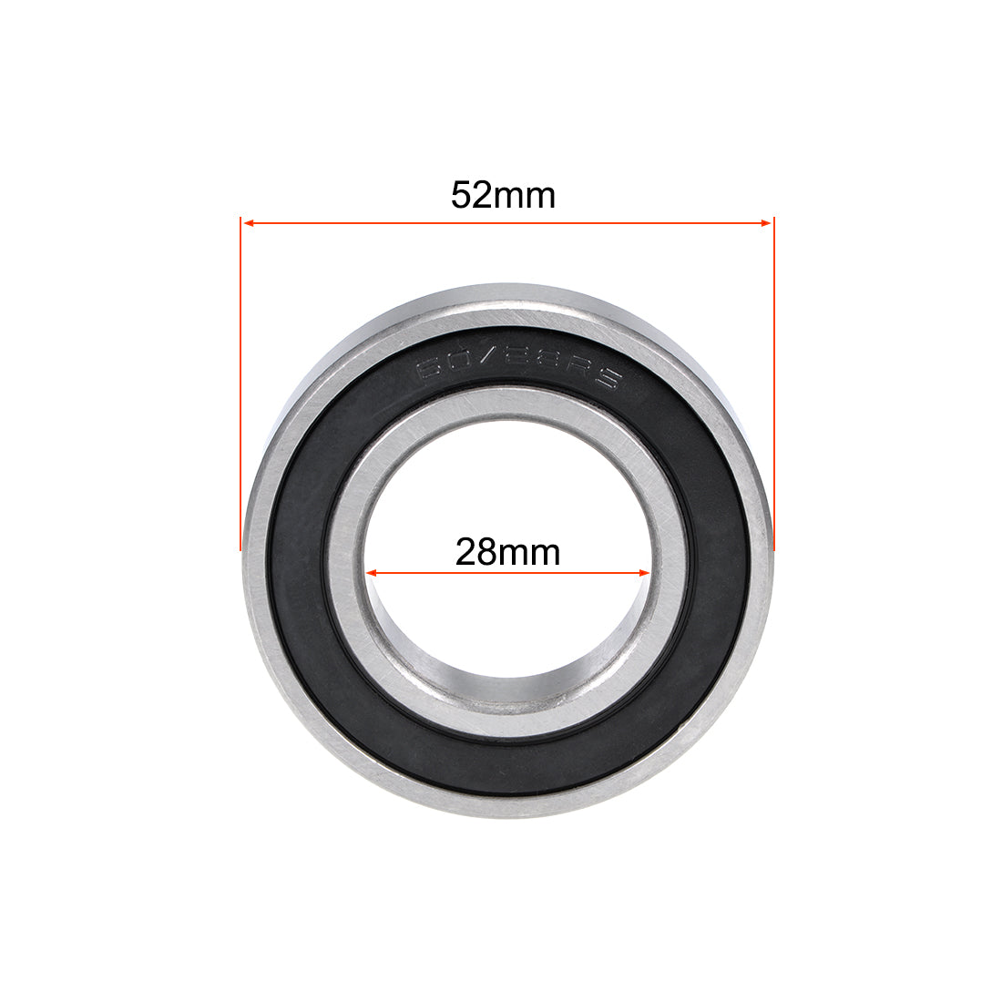 uxcell Uxcell Deep Groove Ball Bearing Double Sealed Chrome Steel Bearings