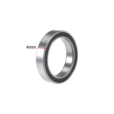 Harfington Uxcell Deep Groove Ball Bearings Thin Section Double Sealed Chrome Steel Z1