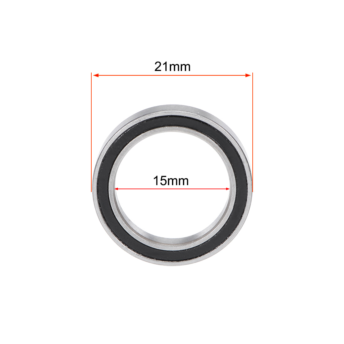 uxcell Uxcell Deep Groove Ball Bearings Thin Section Double Sealed Chrome Steel Z1