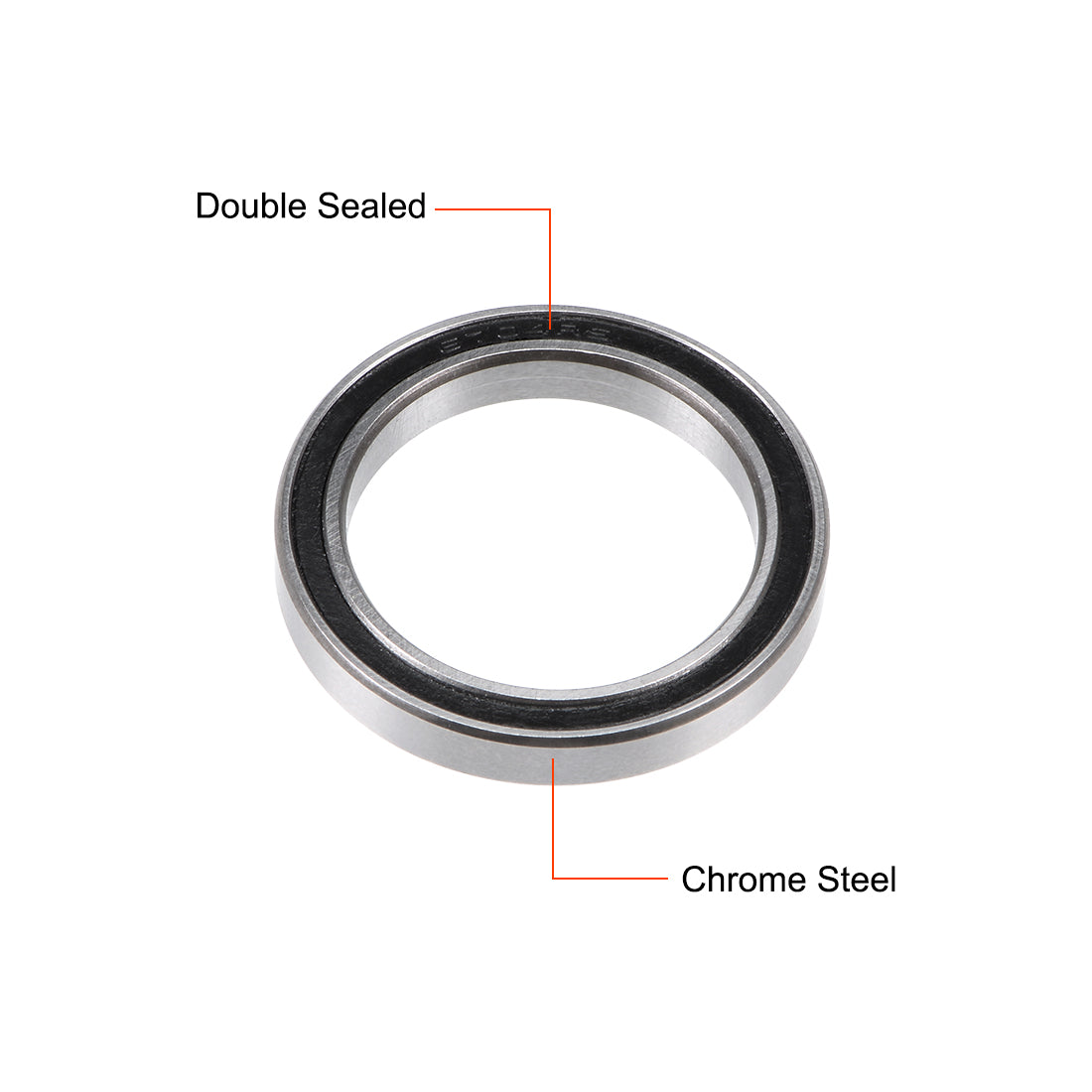 uxcell Uxcell Deep Groove Ball Bearings Thin Section Double Sealed Chrome Steel Z1