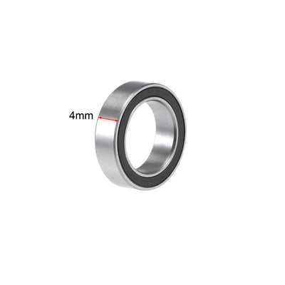 Harfington Uxcell Deep Groove Ball Bearings Thin Section Double Sealed Chrome Steel Bearings