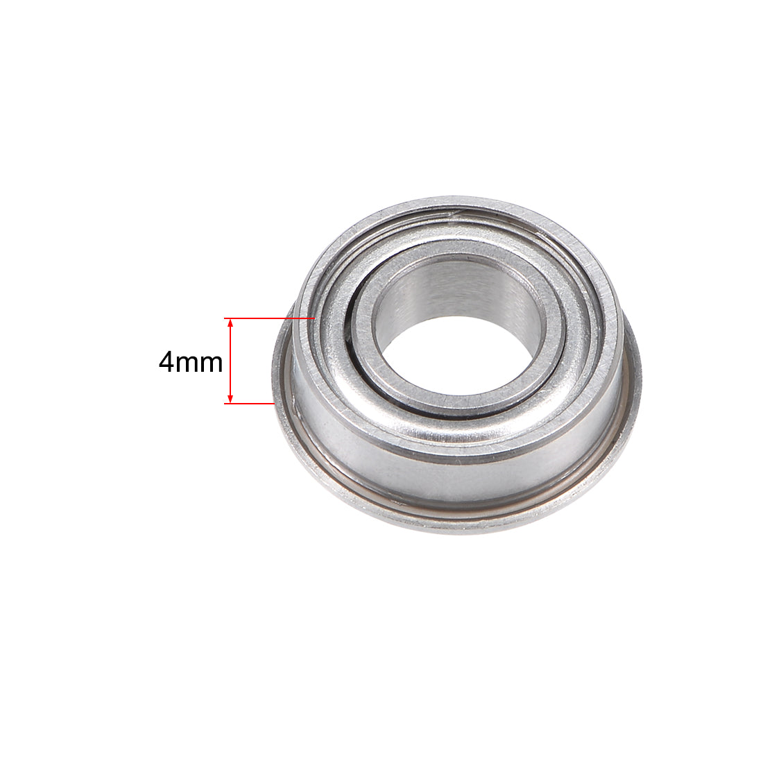 uxcell Uxcell Miniature Flange Deep Groove Ball Bearings Double Shielded Chrome Steel