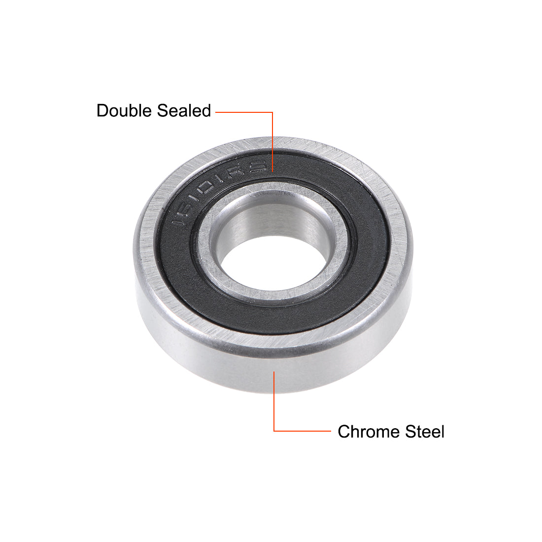 uxcell Uxcell Deep Groove Ball Bearings Z2 Double Sealed Chrome Steel Roller