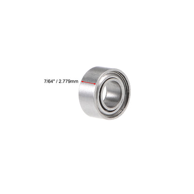 Harfington Uxcell Deep Groove Ball Bearings Inch Double Shield Chrome Steel ABEC1 Z1