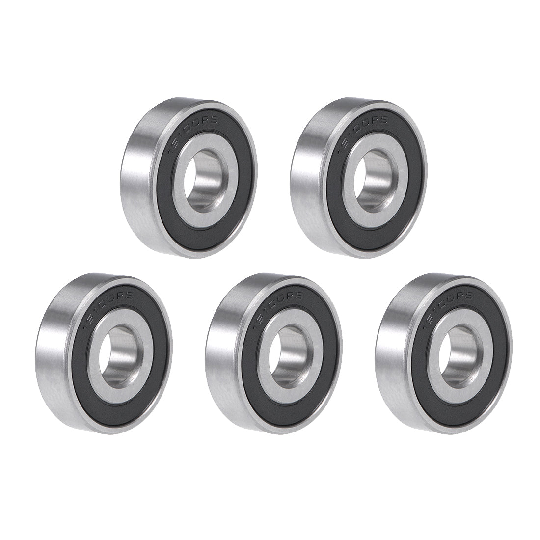 uxcell Uxcell Deep Groove Ball Bearing Double Sealed Chrome Steel P0 Z1 Metric Bearings