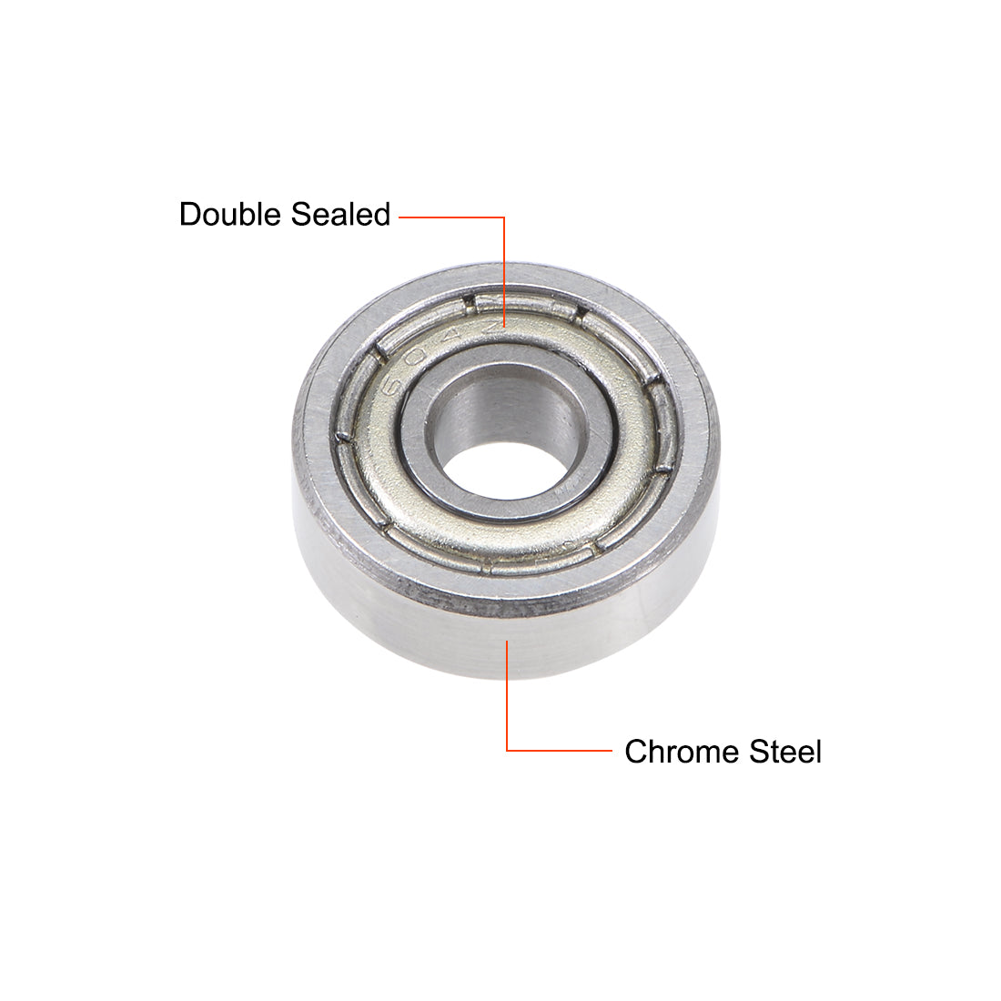 uxcell Uxcell Deep Groove Ball Bearings Metric Double Shielded Chrome Steel ABEC1 Z1