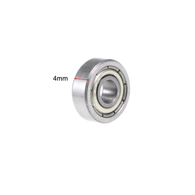 Harfington Uxcell Deep Groove Ball Bearings Metric Double Shielded Chrome Steel ABEC1 Z1