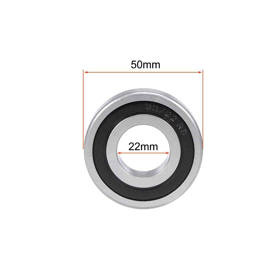 uxcell Uxcell Deep Groove Ball Bearing Double Seal Chrome Steel P0 Z1 Metric Bearings