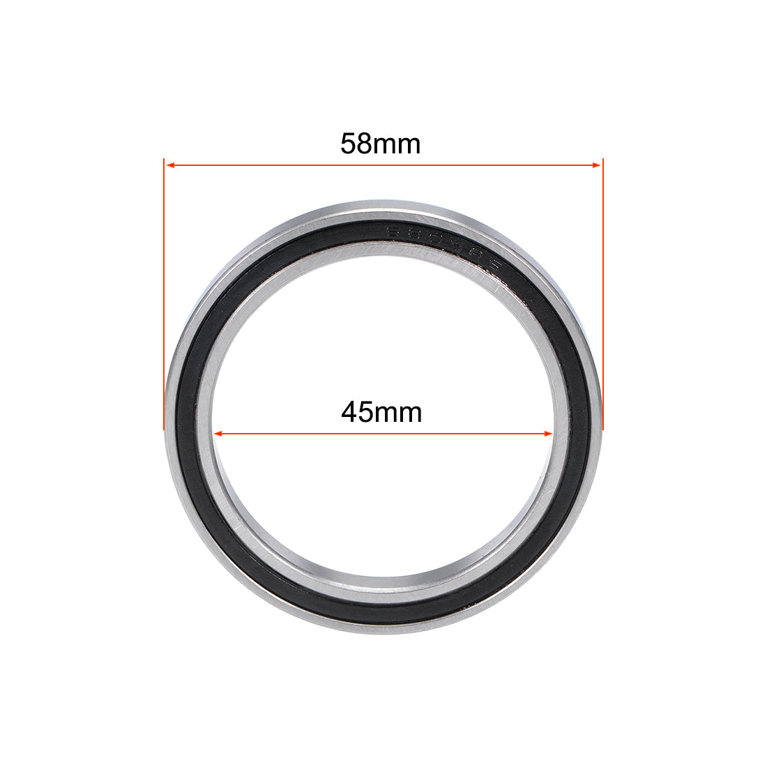 uxcell Uxcell Deep Groove Ball Bearings Thin Section Double Sealed Chrome Steel Z1