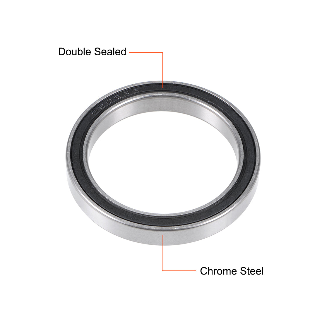 uxcell Uxcell Deep Groove Ball Bearings Thin Section Double Sealed Chrome Steel Z1