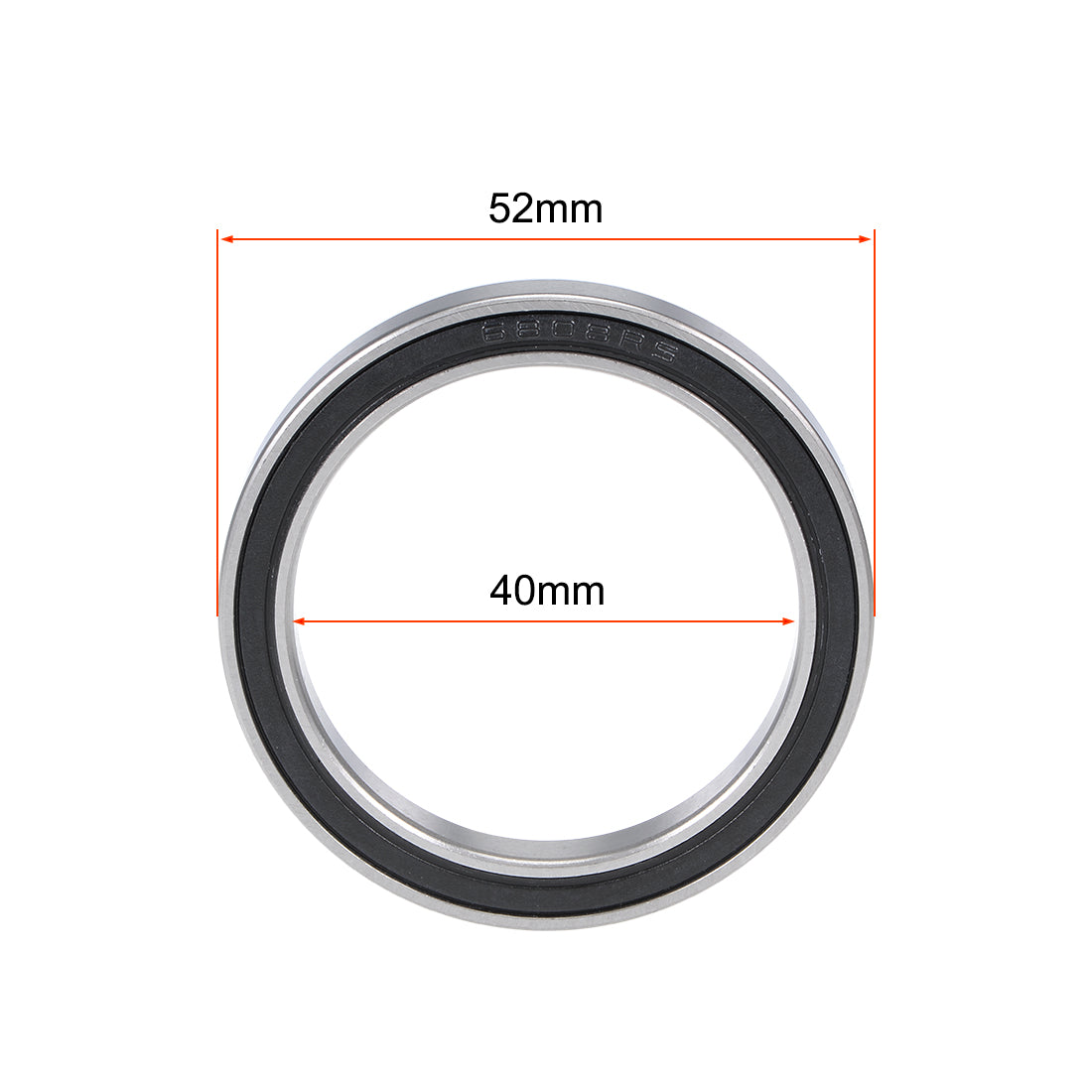 uxcell Uxcell Deep Groove Ball Bearings Thin Section Double Sealed Chrome Steel Z1