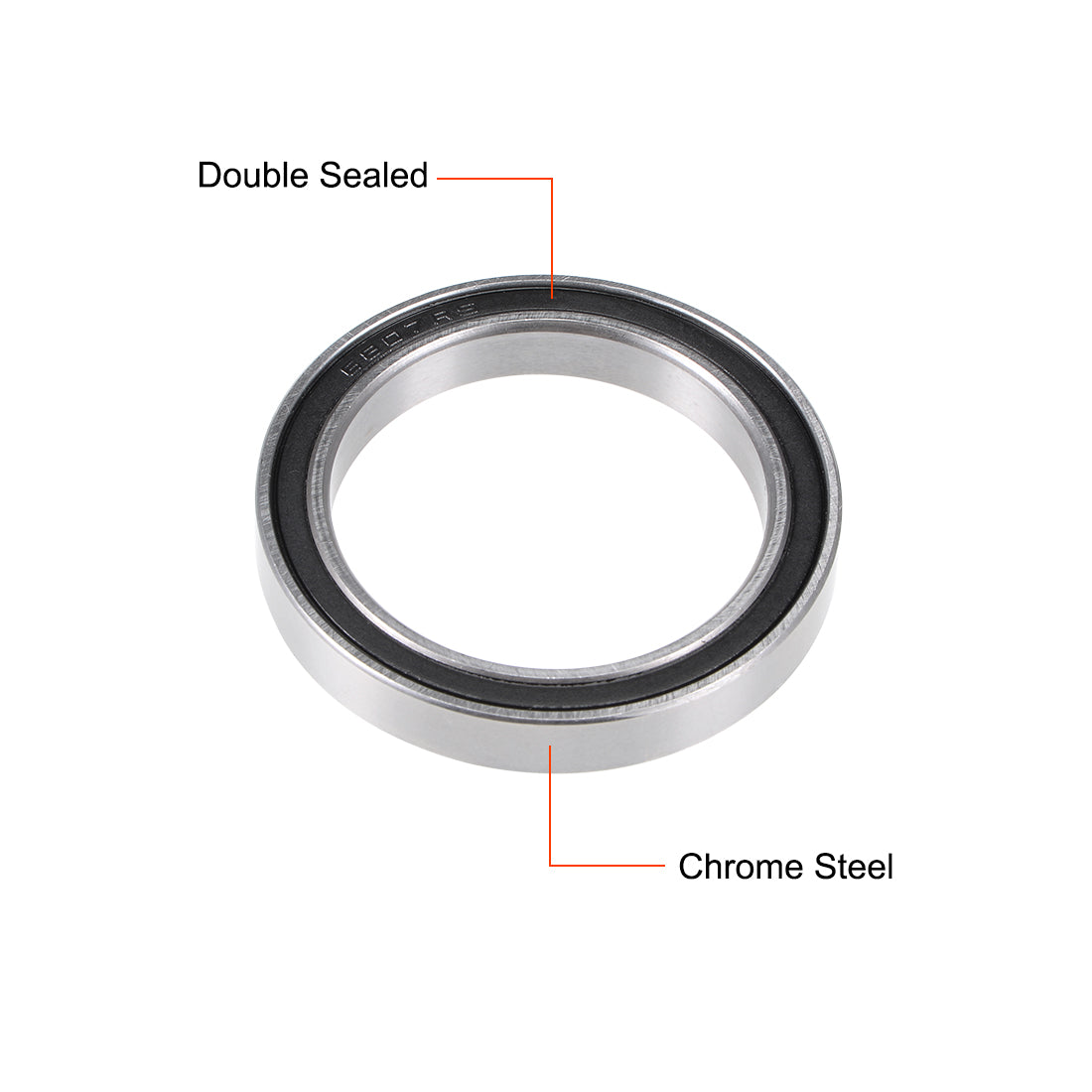 uxcell Uxcell Deep Groove Ball Bearings Thin Section Double Sealed Chrome Steel Z1