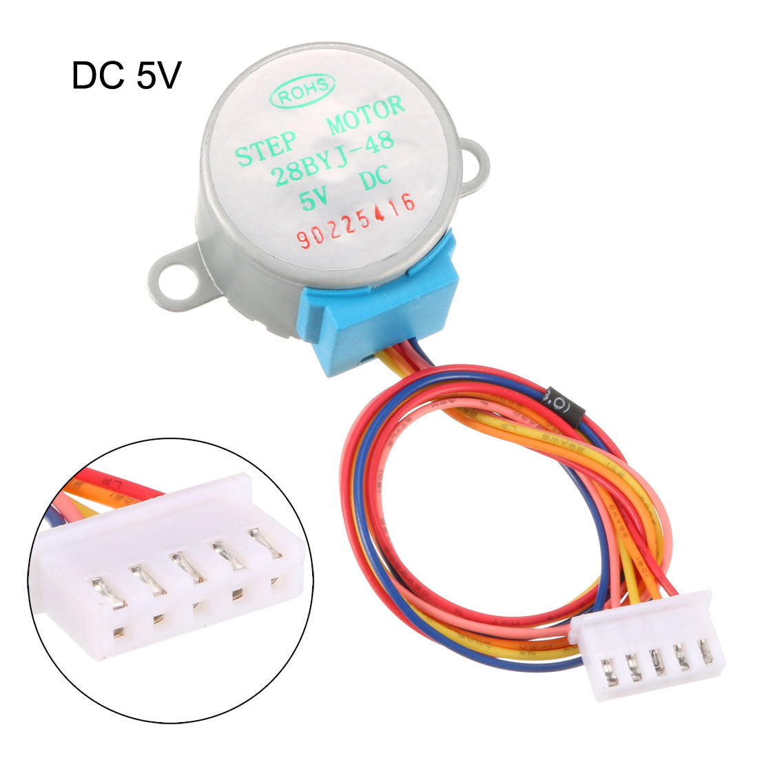 uxcell Uxcell DC 5V Micro Stepper Motor 28BYJ-48 With 5V ULN2003 Drive Test Module Board 5 Line 4 Phase