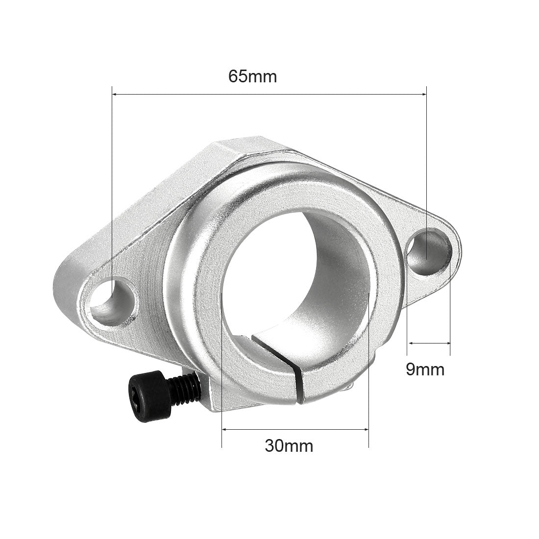 uxcell Uxcell SHF30 Lineare Bewegung Schienenspannstangen Schienenführungshalter für 30mm Wellen