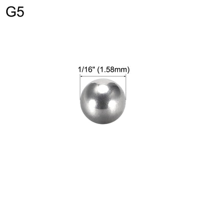 Harfington Uxcell Precision 304 Stainless Steel Bearing Balls 9/64 Inch G5 10pcs