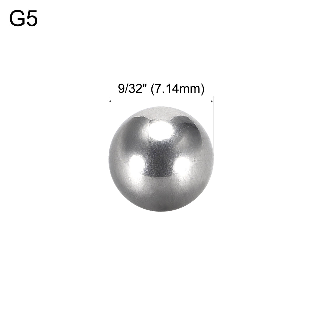 Uxcell Uxcell 1/2" Bearing Balls 304 Stainless Steel G100 Precision Balls 20pcs