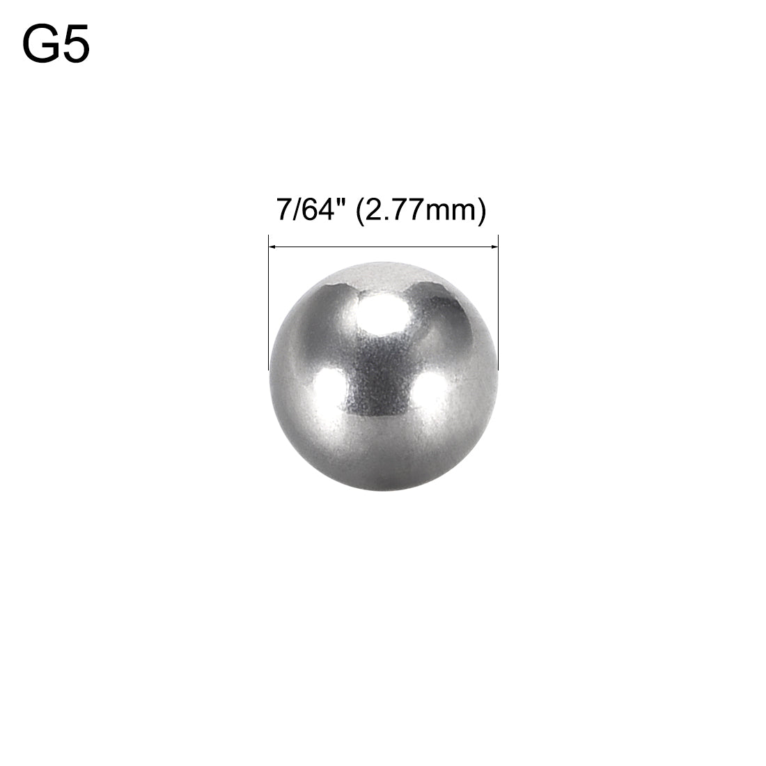 Uxcell Uxcell 1/2" Bearing Balls 304 Stainless Steel G100 Precision Balls 20pcs