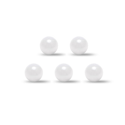 Harfington Uxcell 5mm Ceramic Bearing Balls, ZRO2 Zirconium Oxide Ball G5 Precision 5pcs