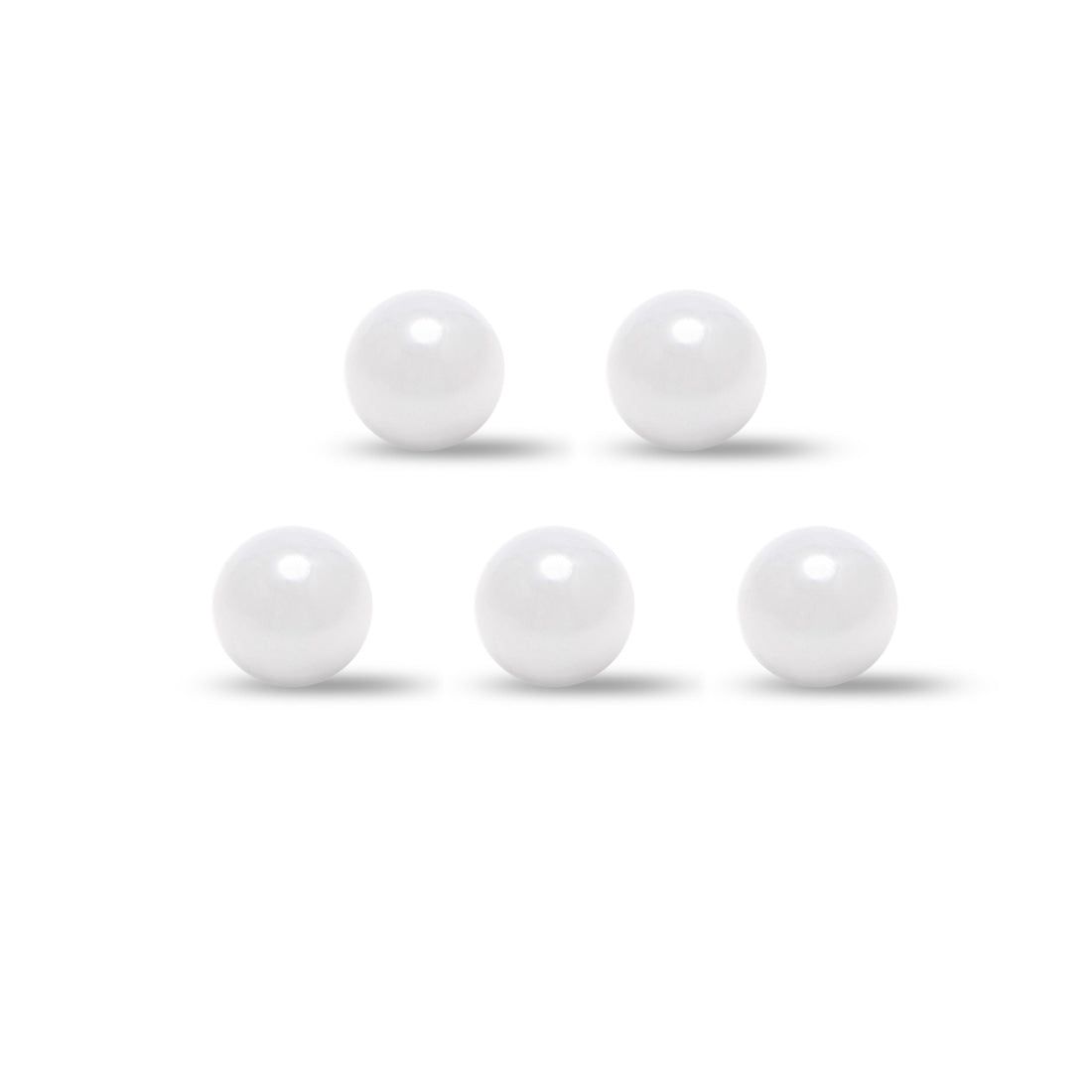 Uxcell Uxcell 5mm Ceramic Bearing Balls, ZRO2 Zirconium Oxide Ball G5 Precision 5pcs