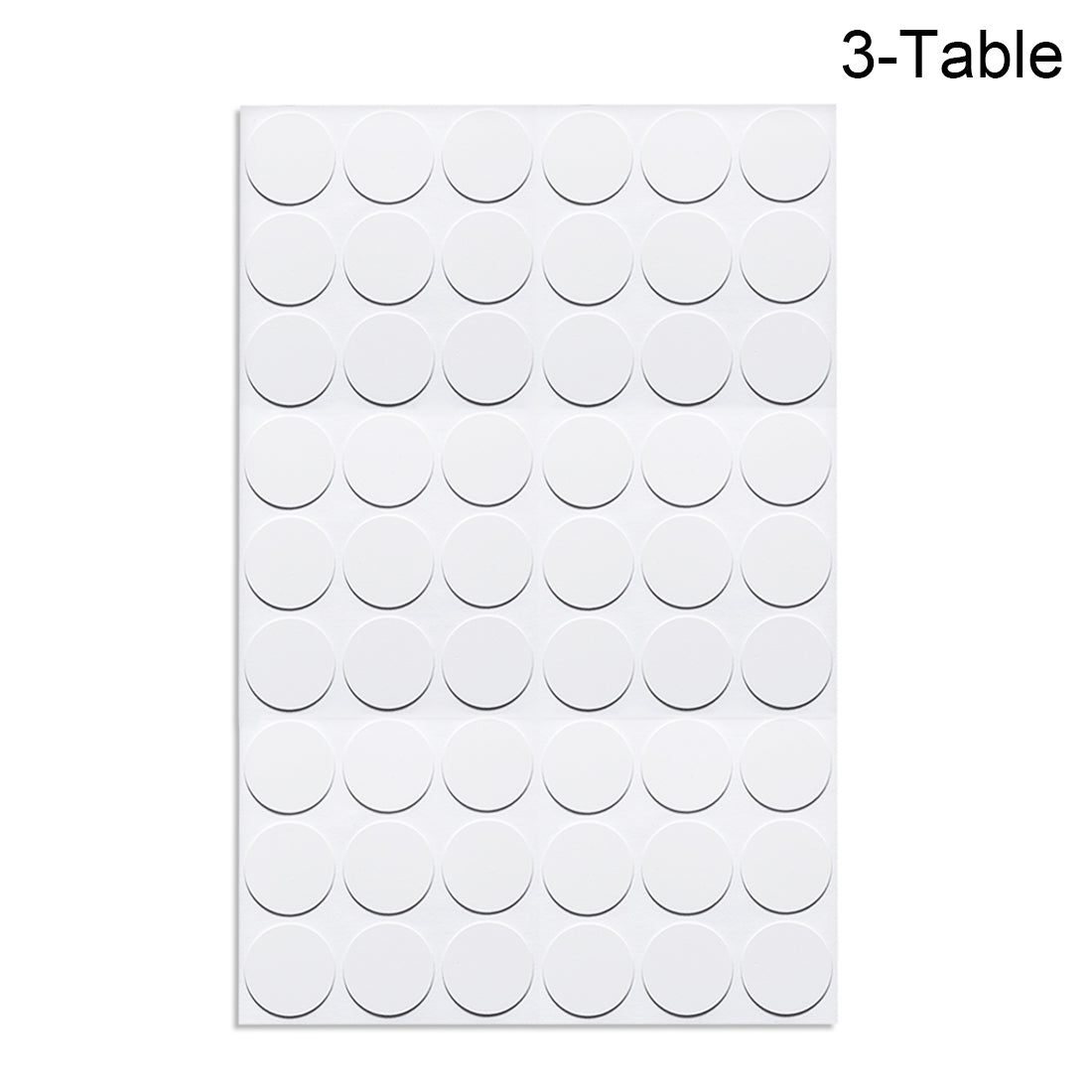 uxcell Uxcell Screw Hole Covers Stickers Textured Plastic Self Adhesive Stickers for Wood Furniture Cabinet Shelve Plate 21mm Dia 162pcs in 3Sheet  White