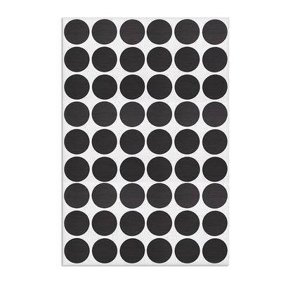 Harfington Uxcell Self-adhesive Screw Hole Stickers,1-Table Self-adhesive Screw Covers Caps Dustproof Sticker 21mm 54 in 1 Black Lines