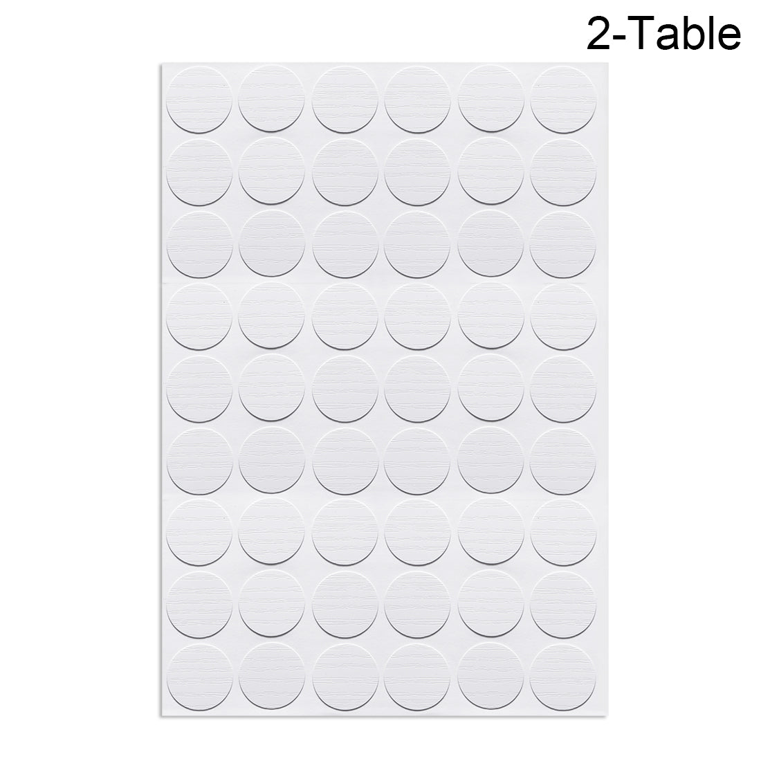 uxcell Uxcell Screw Hole Covers Stickers Textured Plastic Self Adhesive Stickers for Wood Furniture Cabinet Shelve Plate 21mm Dia 108pcs in 2Sheet White Maple Wood